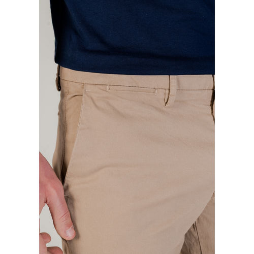 Borghese Beige Cotton Skinny Pants - ClickThatClicks 
