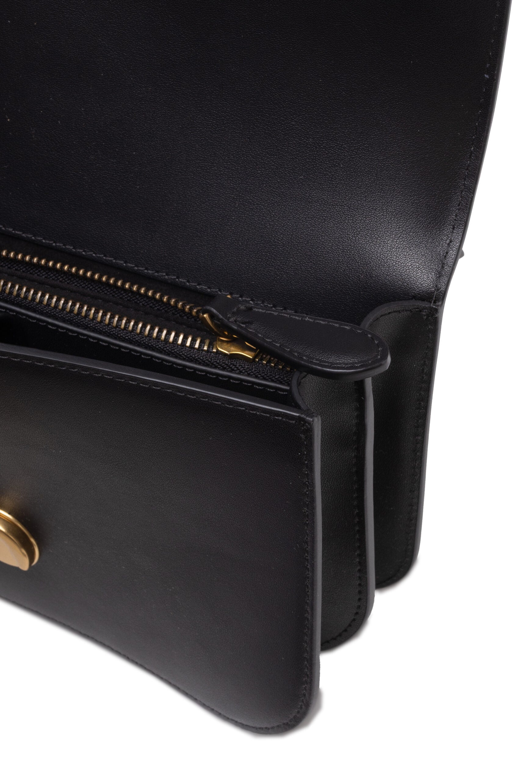 PINKO Black Leather Love Bell Classic Shoulder Bag - ClickThatClicks 