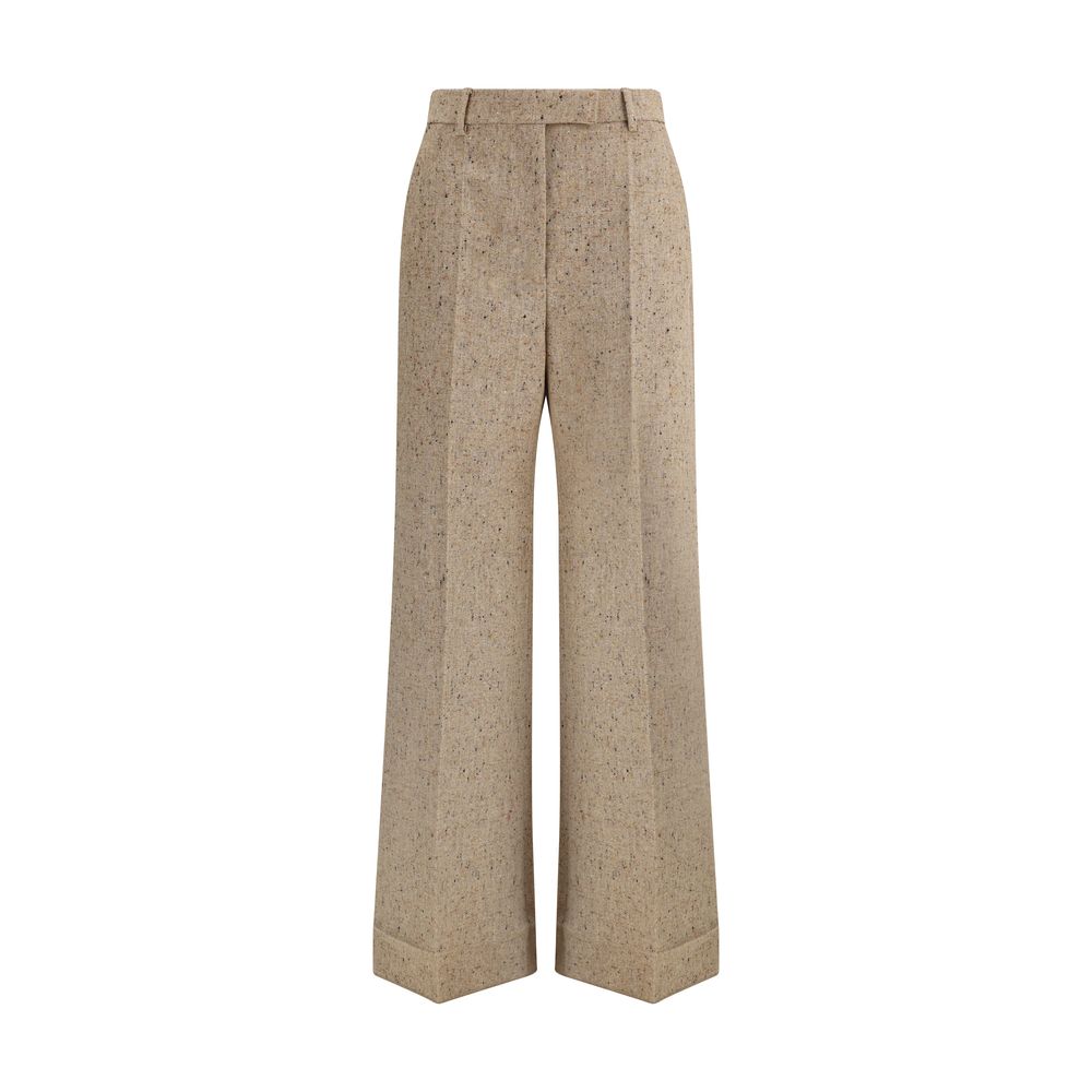 Valentino Palazzo Trousers in Bottonato Natté