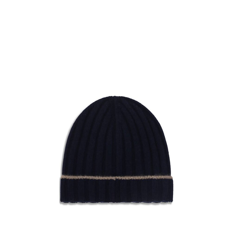 Brunello Cucinelli Blue Cashmere Beanie
