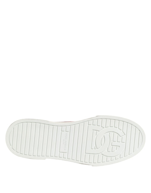 Dolce & Gabbana Multicolor Cotton High Top Men Sneakers Shoes - ClickThatClicks 
