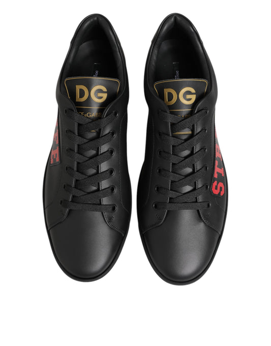 Dolce & Gabbana Black Street Life Low Top Men Sneakers Shoes - ClickThatClicks 