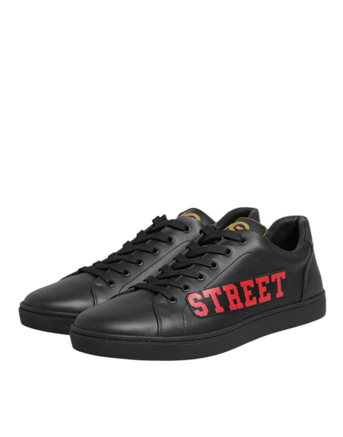 Dolce & Gabbana Black Street Life Low Top Men Sneakers Shoes - ClickThatClicks 