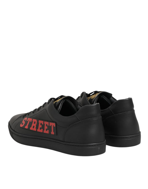 Dolce & Gabbana Black Street Life Low Top Men Sneakers Shoes - ClickThatClicks 