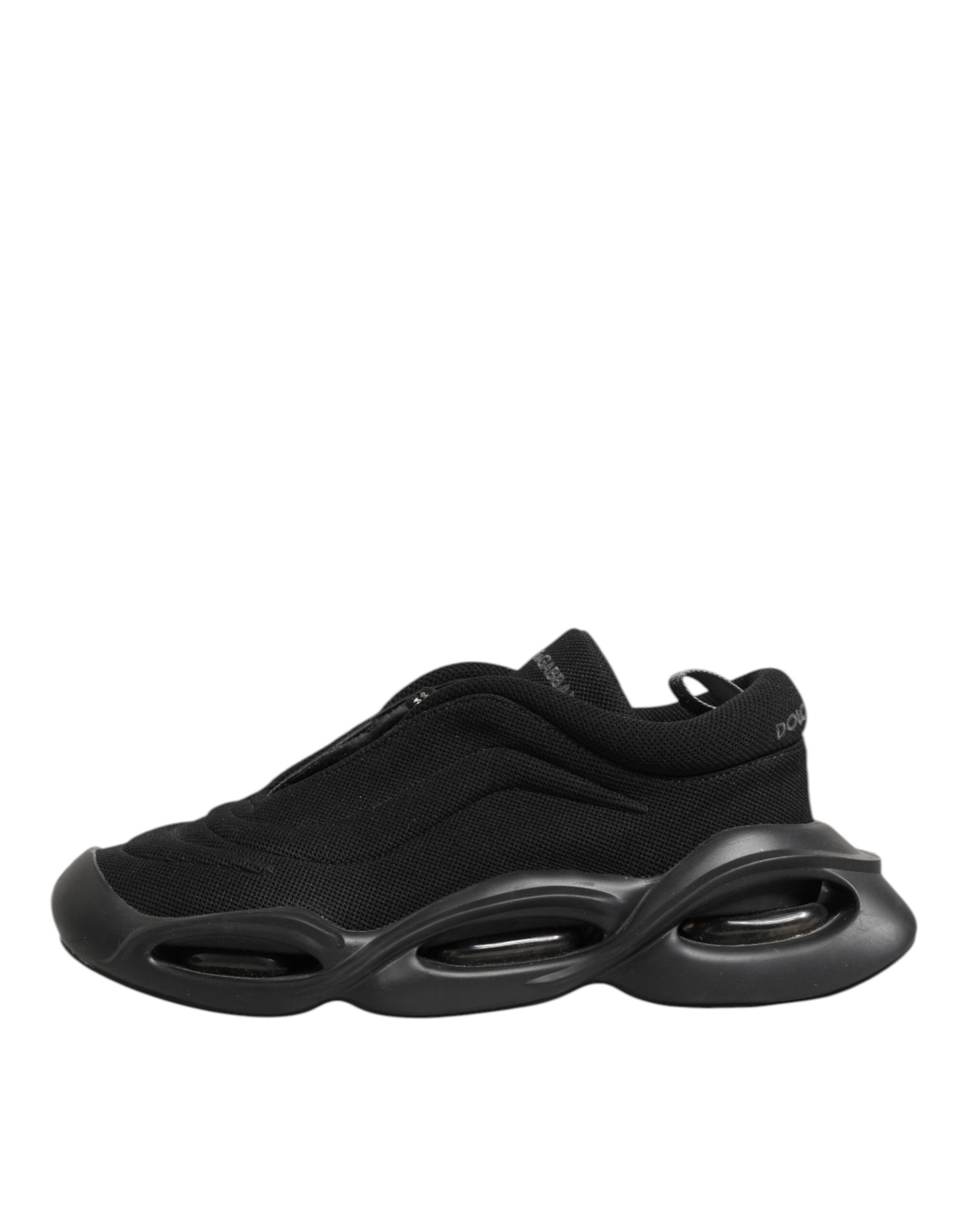 Dolce & Gabbana Black Lace Up Wave Low Top Men Sneaker Shoes - ClickThatClicks 