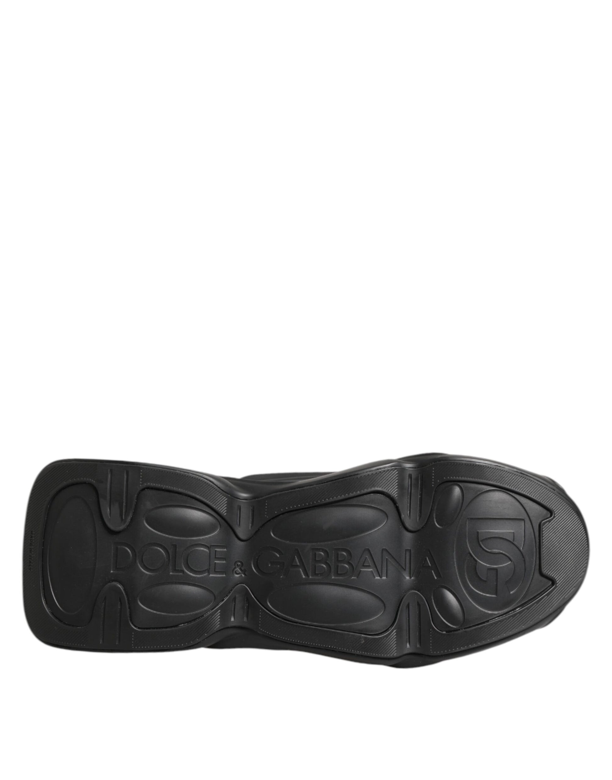 Dolce & Gabbana Black Lace Up Wave Low Top Men Sneaker Shoes - ClickThatClicks 