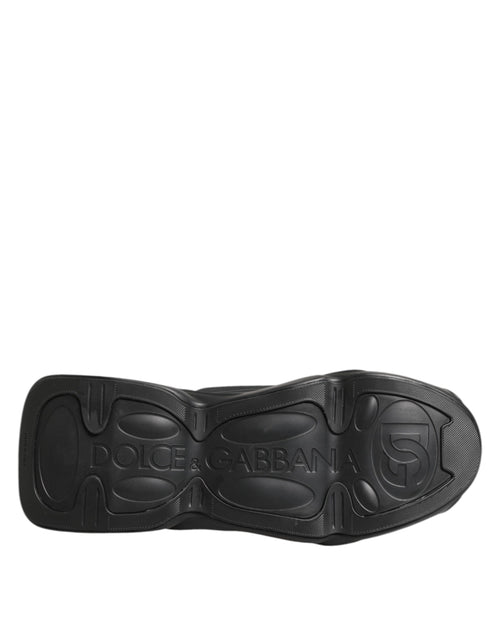 Dolce & Gabbana Black Lace Up Wave Low Top Men Sneaker Shoes - ClickThatClicks 