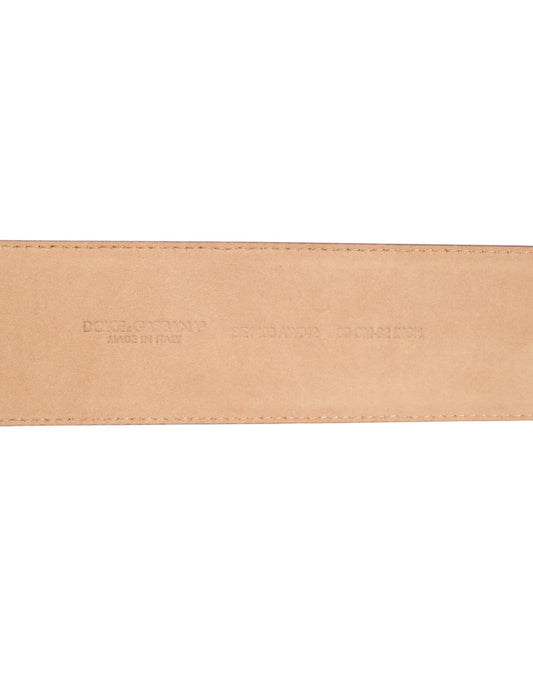 Dolce & Gabbana Burgundy Leather Gold Metal Buckle Women Belt - ClickThatClicks 