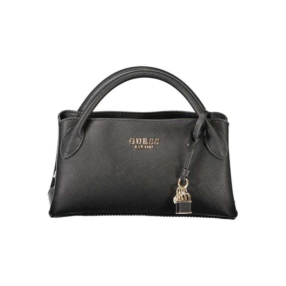 Guess Jeans Black Polyurethane Women Handbag - ClickThatClicks 
