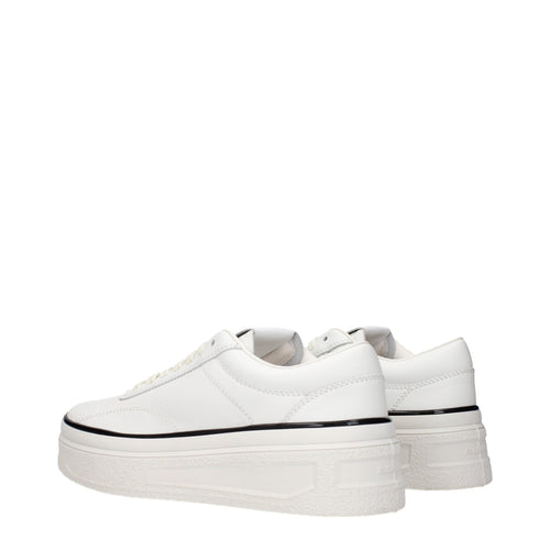 Jil Sander White Leather Low Top Sneakers
