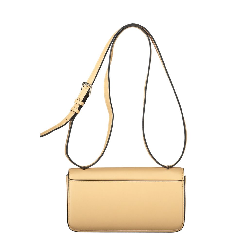 Mario Valentino Beige Polyurethane Women Handbag - ClickThatClicks 