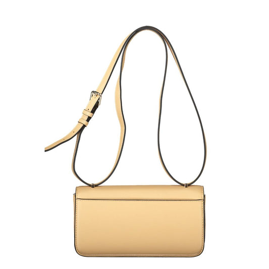 Mario Valentino Beige Polyurethane Women Handbag - ClickThatClicks 