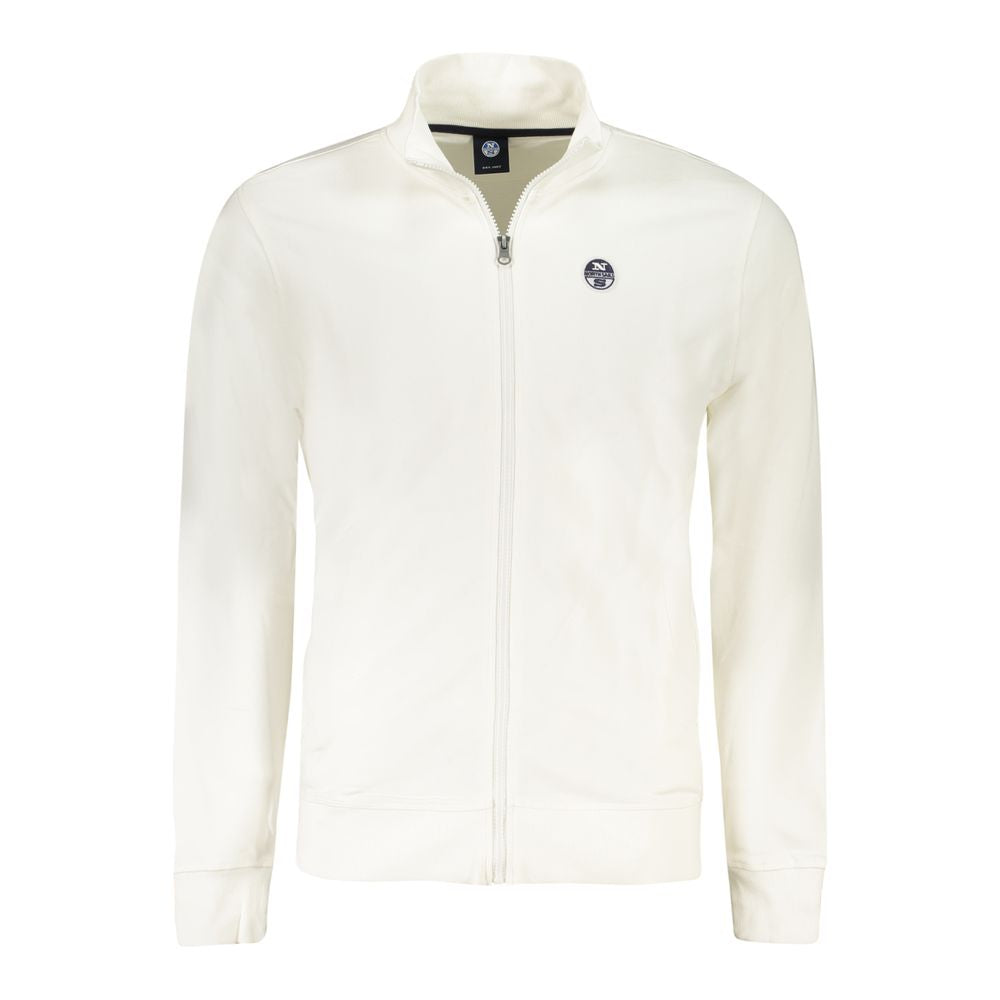 North Sails White Cotton Men's Sweatshirt - ClickThatClicks 