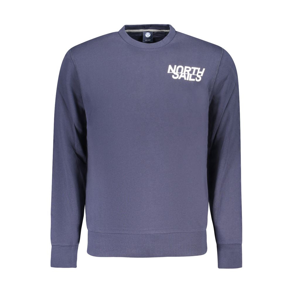 North Sails Blue Cotton Men's Sweatshirt - ClickThatClicks 
