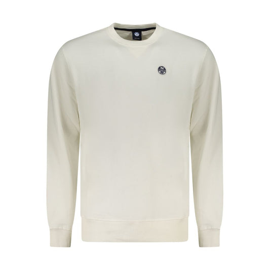 North Sails Bianco Cotton Men Sweatshirt - ClickThatClicks 