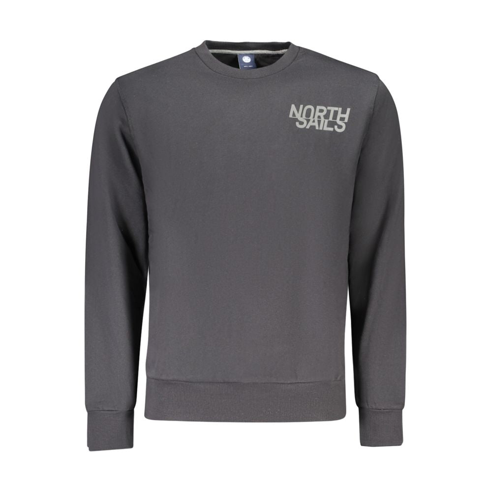 North Sails Black Cotton Men's Sweatshirt - ClickThatClicks 