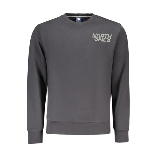 North Sails Black Cotton Men's Sweatshirt - ClickThatClicks 