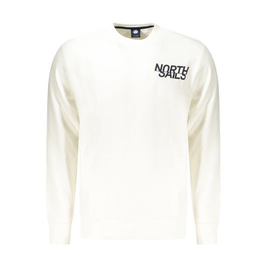 North Sails White Cotton Men's Sweatshirt - ClickThatClicks 