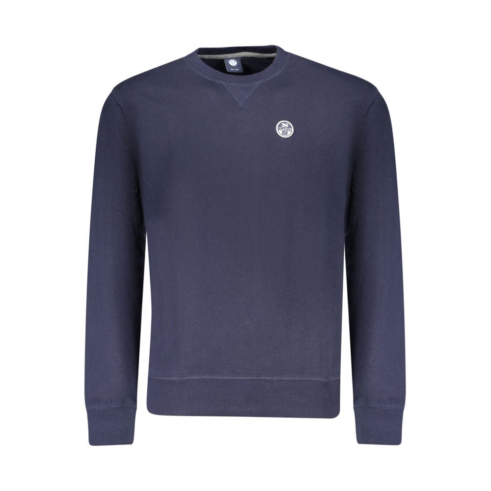 North Sails Blue Cotton Men's Sweatshirt - ClickThatClicks 
