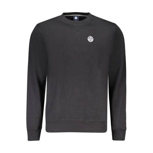 North Sails Black Cotton Mens Sweatshirt - ClickThatClicks 