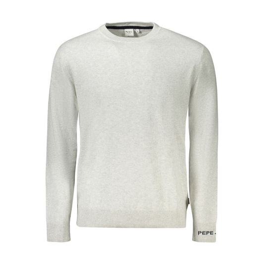 Pepe Jeans Grigio Cotton Mens Sweater - ClickThatClicks 