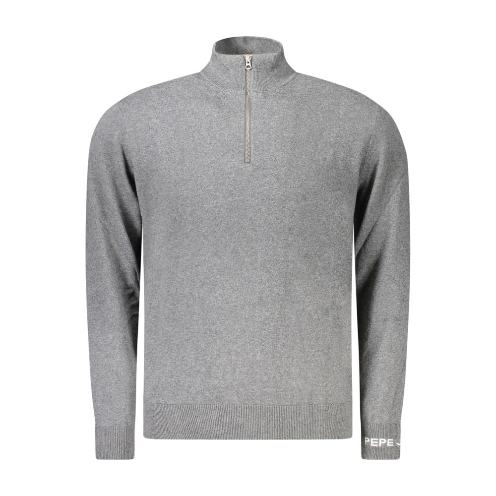 Pepe Jeans Grigio Cotton Men Sweater - ClickThatClicks 