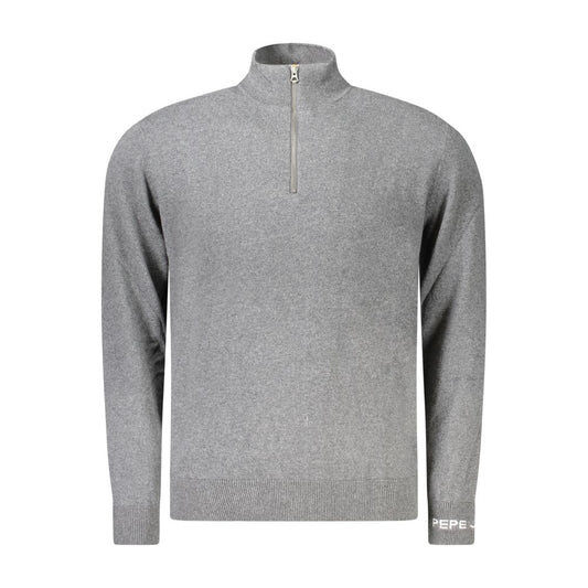 Pepe Jeans Grigio Cotton Men Sweater - ClickThatClicks 