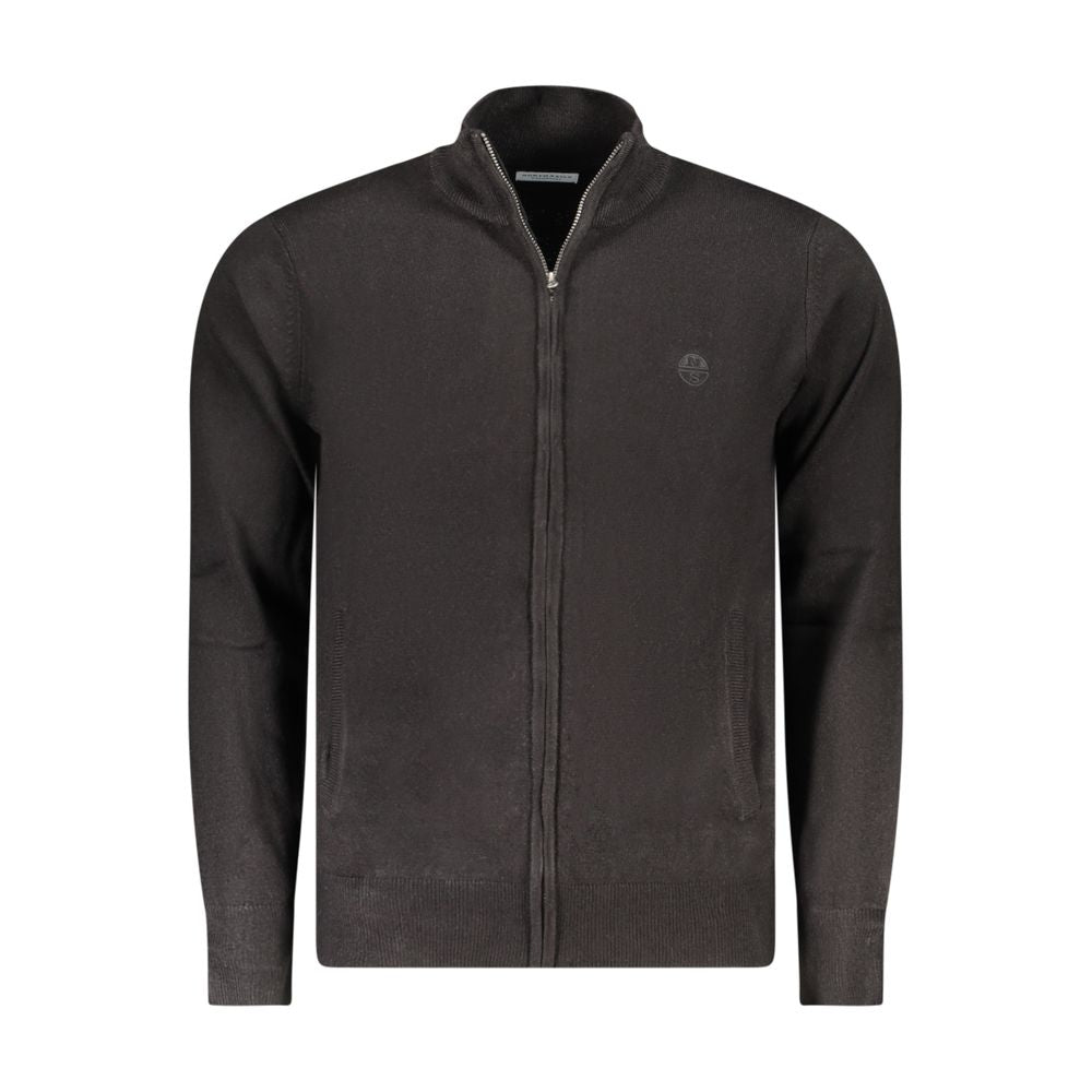 North Sails Nero Acrylic Men Cardigan - ClickThatClicks 