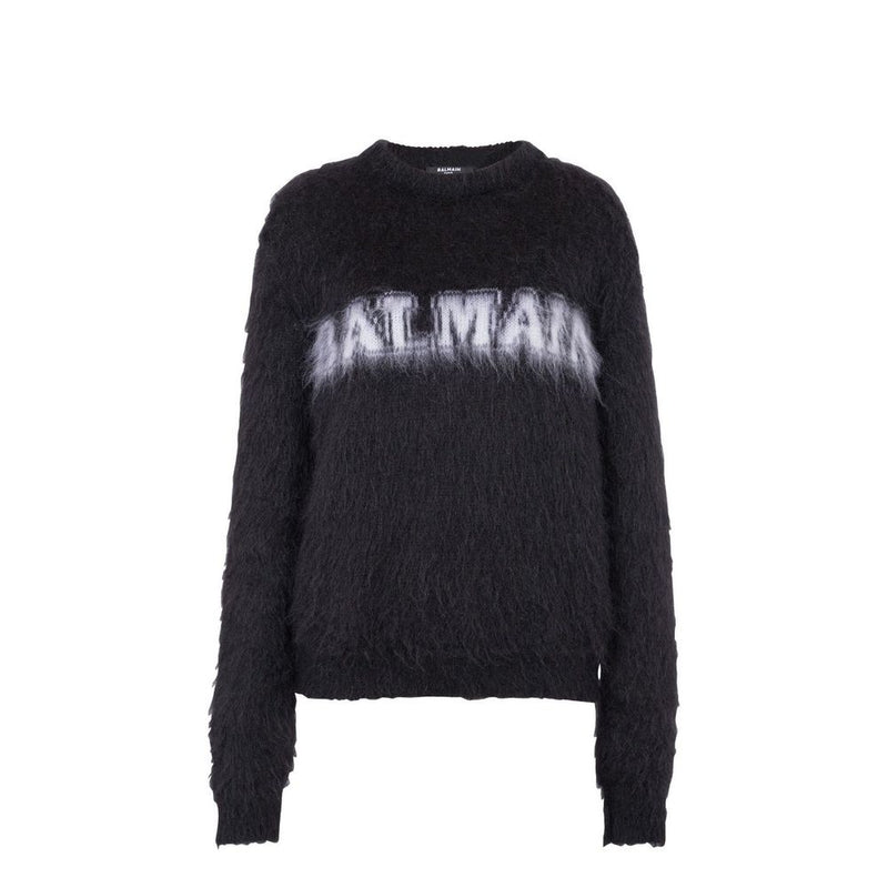 Balmain Black Mohair Sweatshirt
