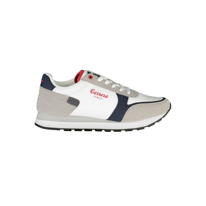 Carrera White Polyester Sneaker