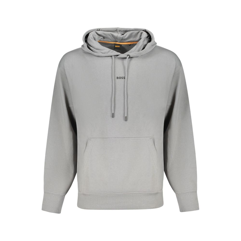 Hugo Boss Gray Cotton Sweatshirt