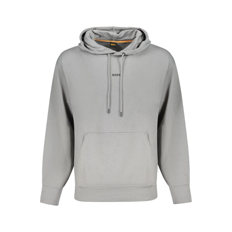 Hugo Boss Gray Cotton Sweatshirt