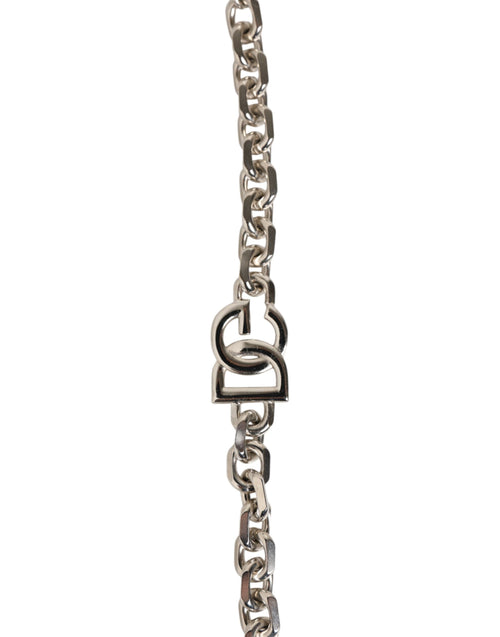 Dolce & Gabbana Black Leather Pearl Chain Bag Accessory Shoulder Strap - ClickThatClicks 