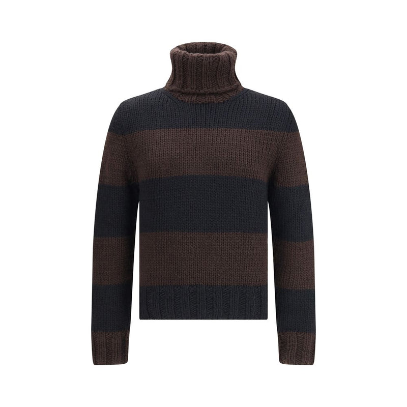 Dolce & Gabbana Brown Wool Turtleneck