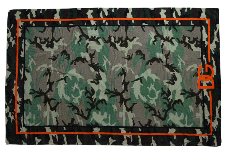 Dolce & Gabbana Multicolor Printed Cotton Wrap Shawl Scarf