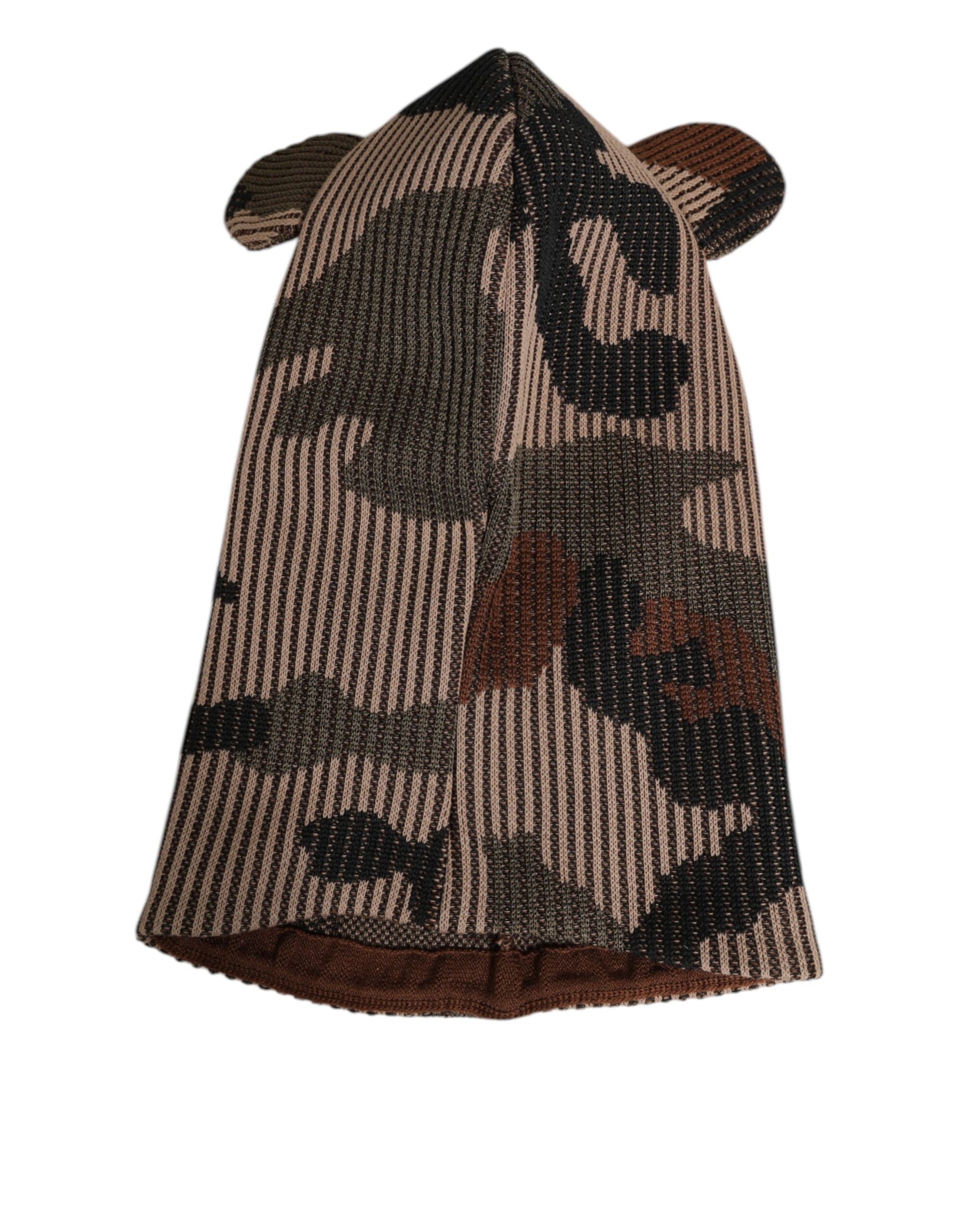 Dolce & Gabbana Multicolor Camouflage Balaclava Mask Men Cap One Size Hat - ClickThatClicks 
