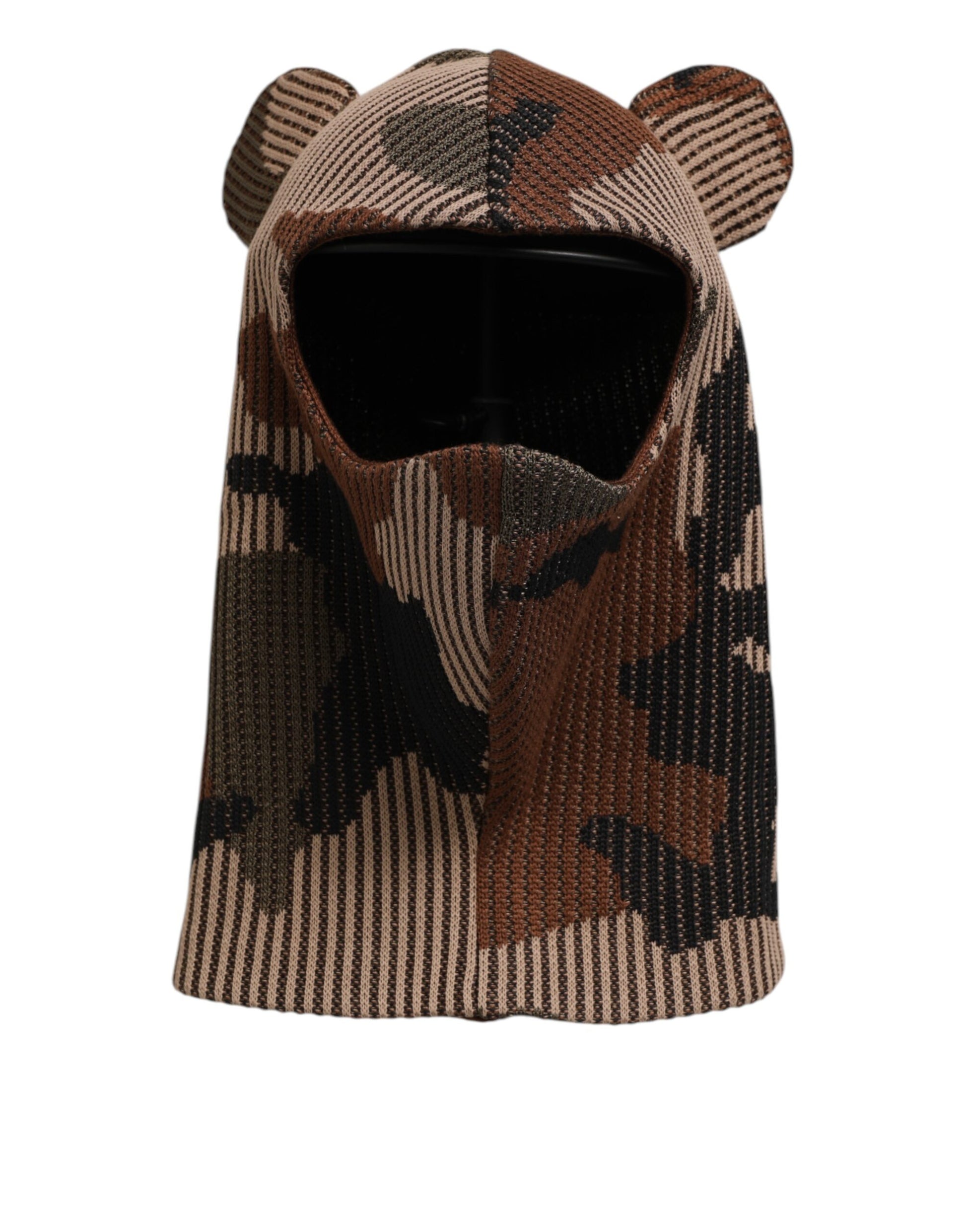 Dolce & Gabbana Multicolor Camouflage Balaclava Mask Men Cap One Size Hat - ClickThatClicks 