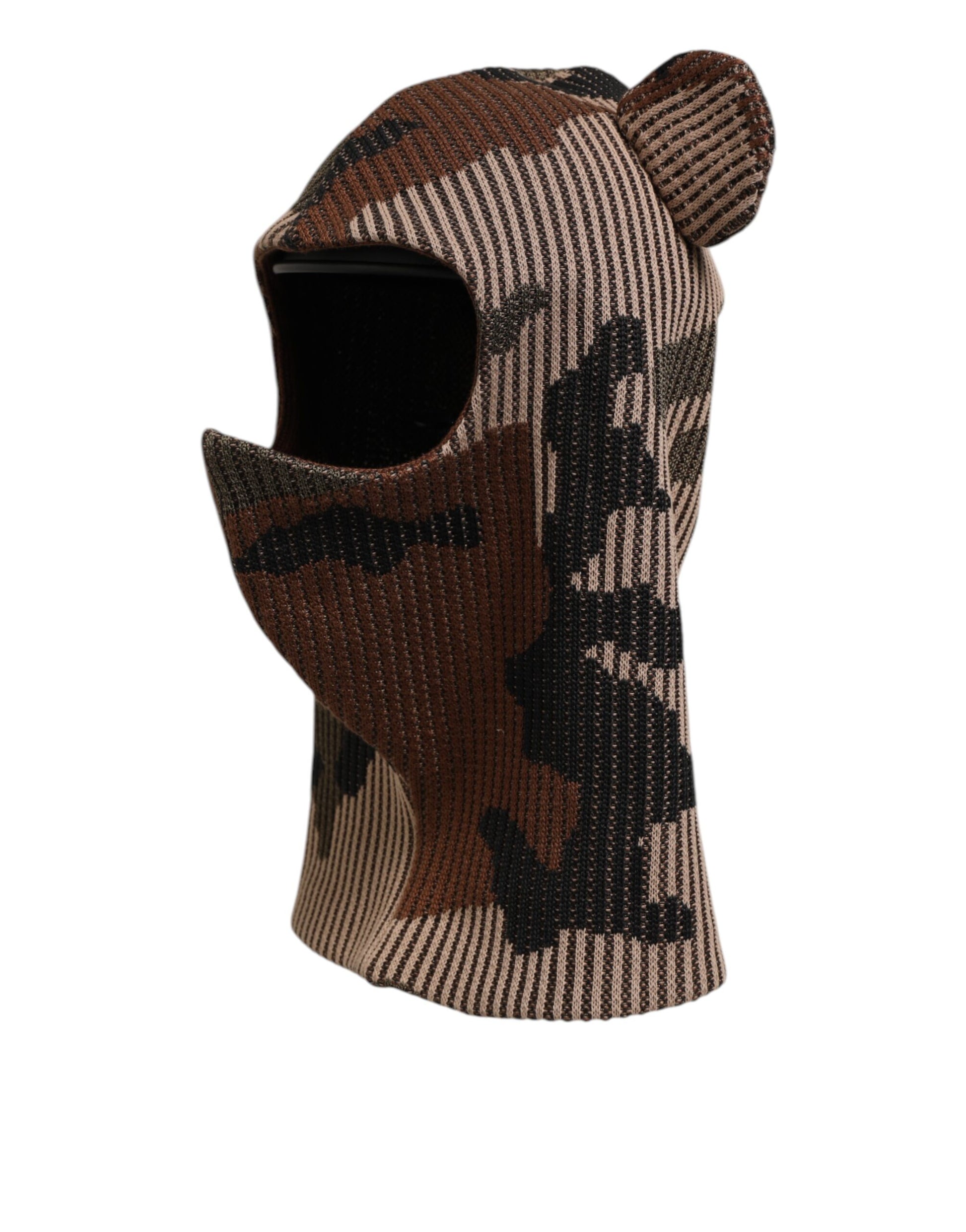 Dolce & Gabbana Multicolor Camouflage Balaclava Mask Men Cap One Size Hat - ClickThatClicks 