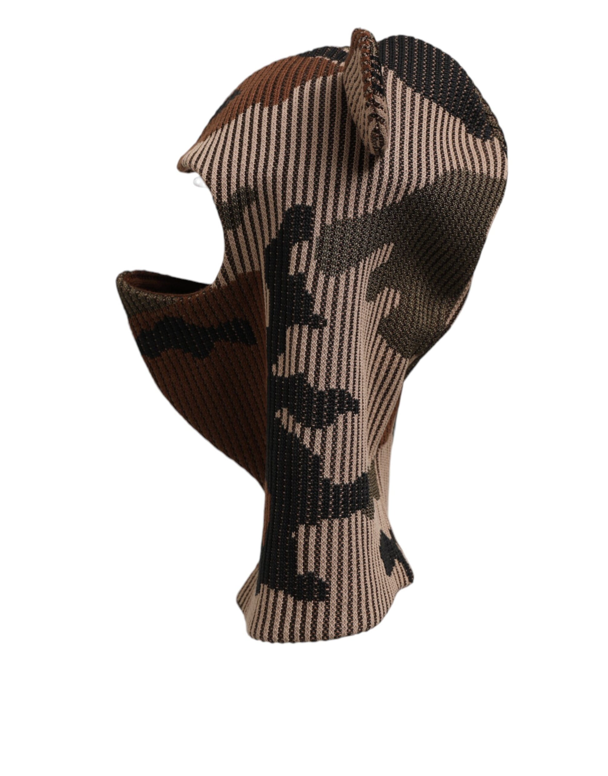 Dolce & Gabbana Multicolor Camouflage Balaclava Mask Men Cap One Size Hat - ClickThatClicks 
