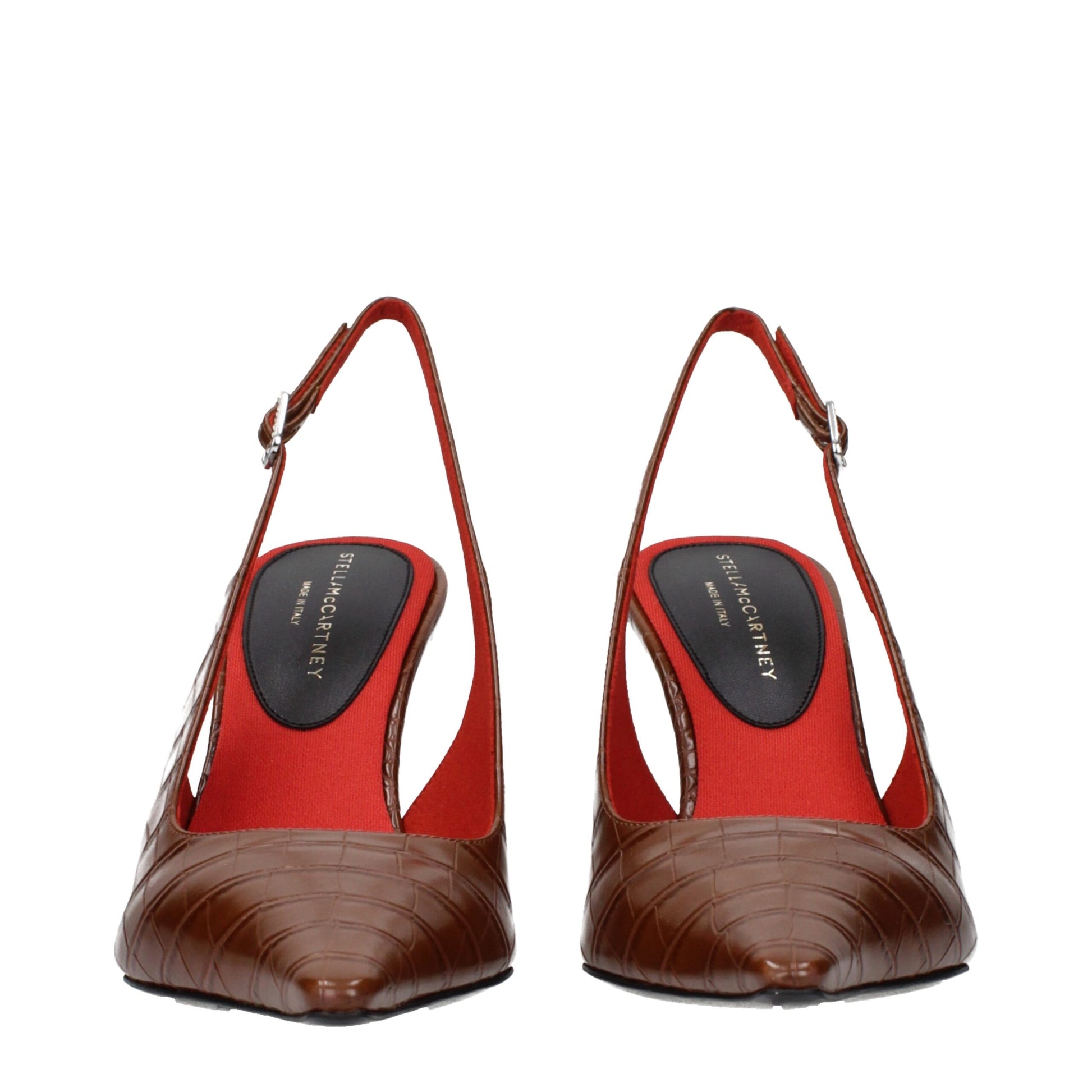 Stella McCartney Brown Leather High Heel Pumps - ClickThatClicks 