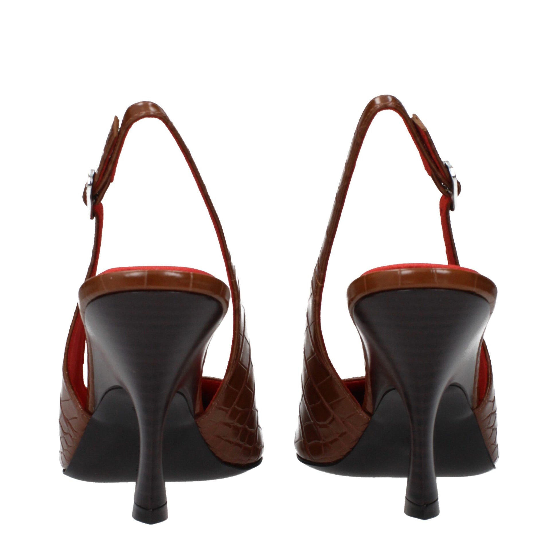 Stella McCartney Brown Leather High Heel Pumps - ClickThatClicks 