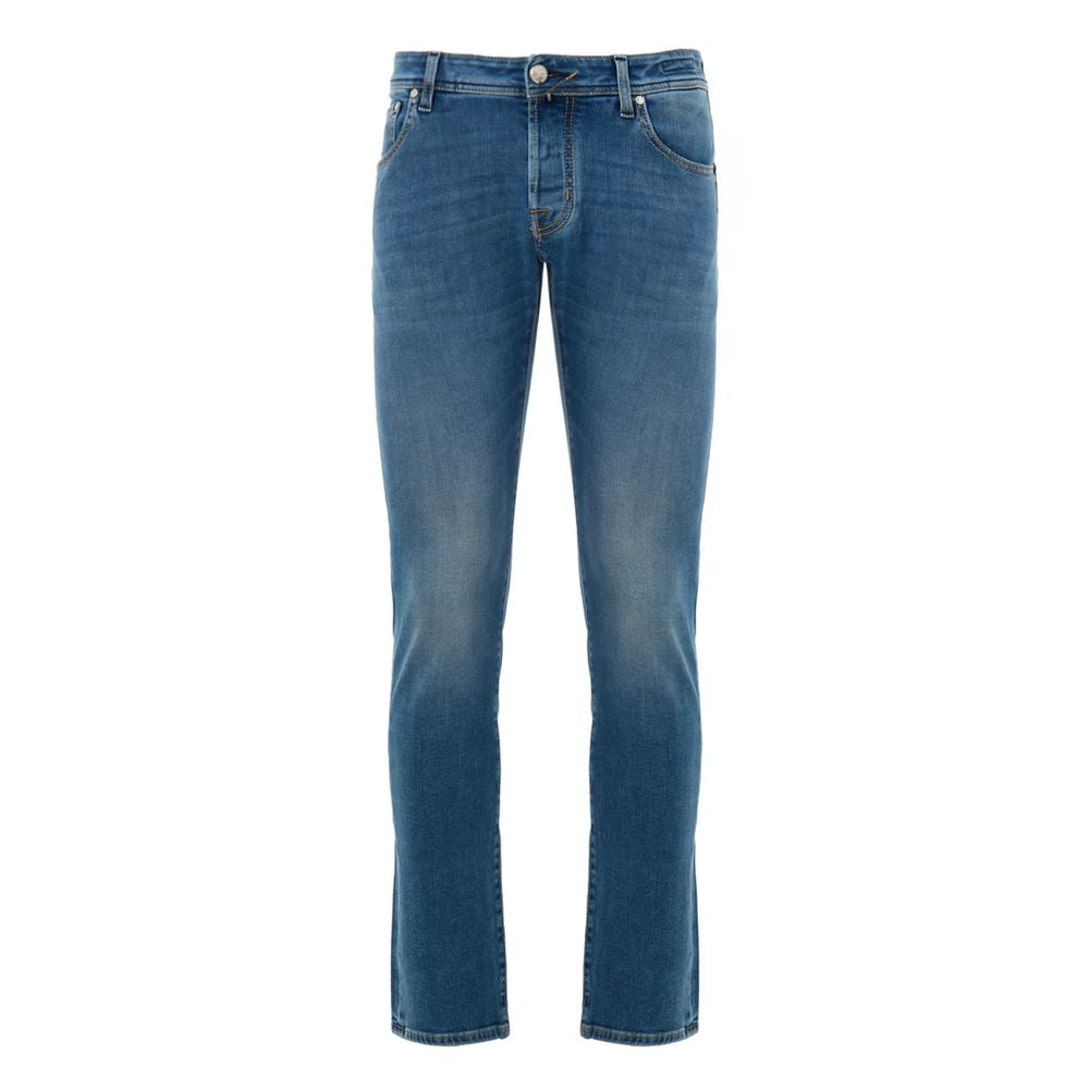 Jacob Cohen Blue Cotton Skinny Jean