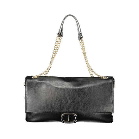 Twinset Nero Poliuretano Woman Shoulder Bag - ClickThatClicks 