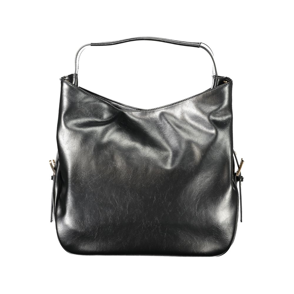 Twinset Black Polyurethane Women Hobo Bag - ClickThatClicks 