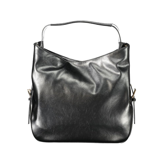 Twinset Black Polyurethane Women Hobo Bag - ClickThatClicks 