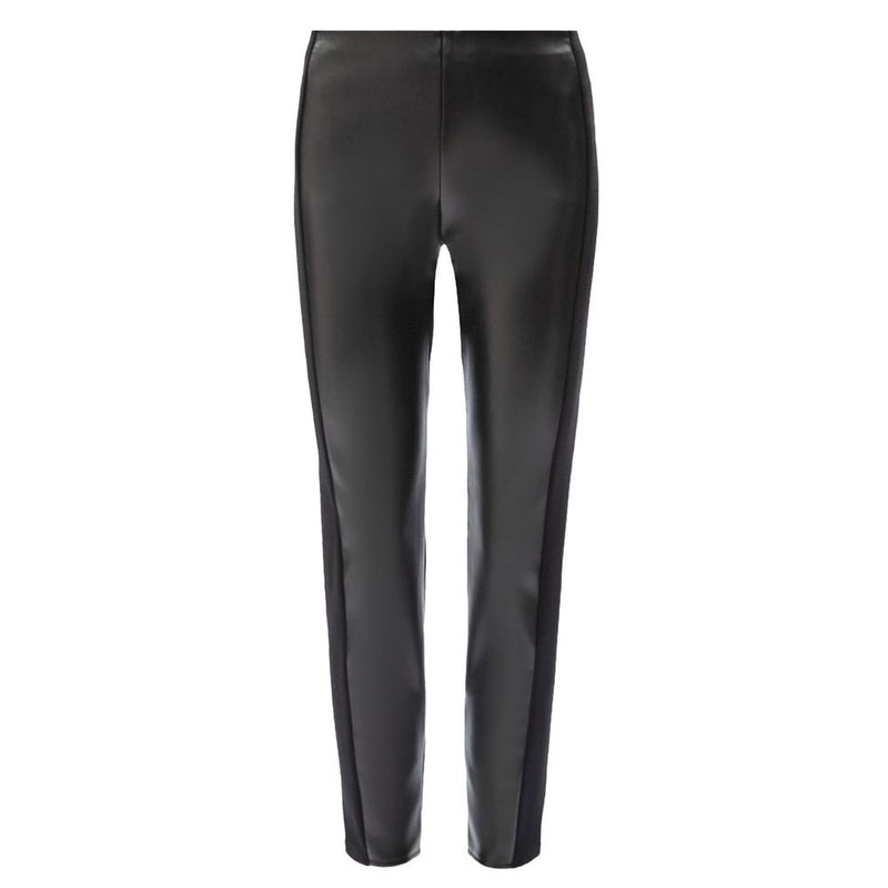 Patrizia Pepe Black Polyethylene Legging