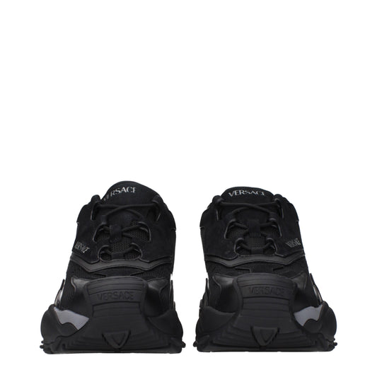 Versace Black Fabric Athletic Sneakers - ClickThatClicks 