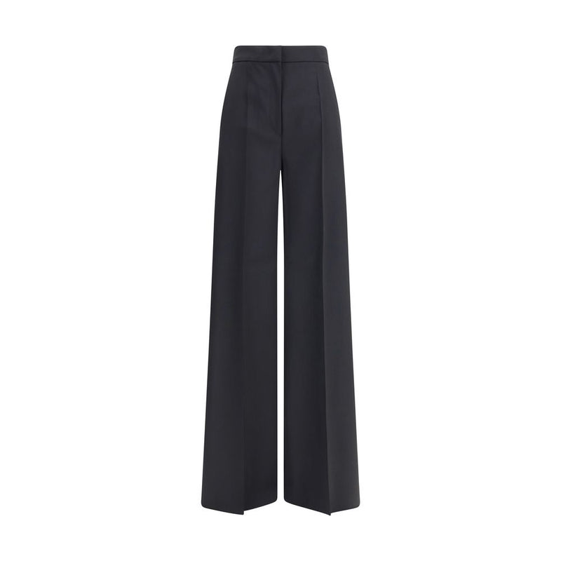 Max Mara Black Fleece Wool Casual Pants