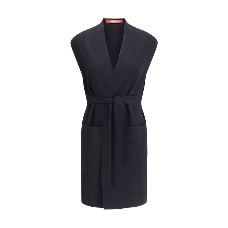 Max Mara Black Viscose Coat