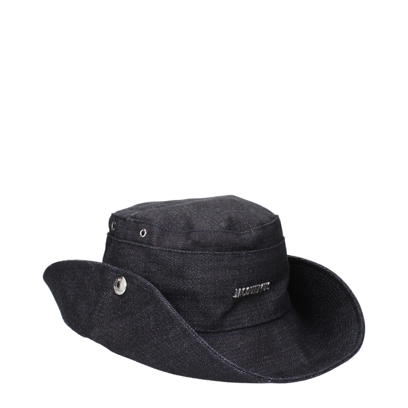 Jacquemus Blue Cotton Sunhats